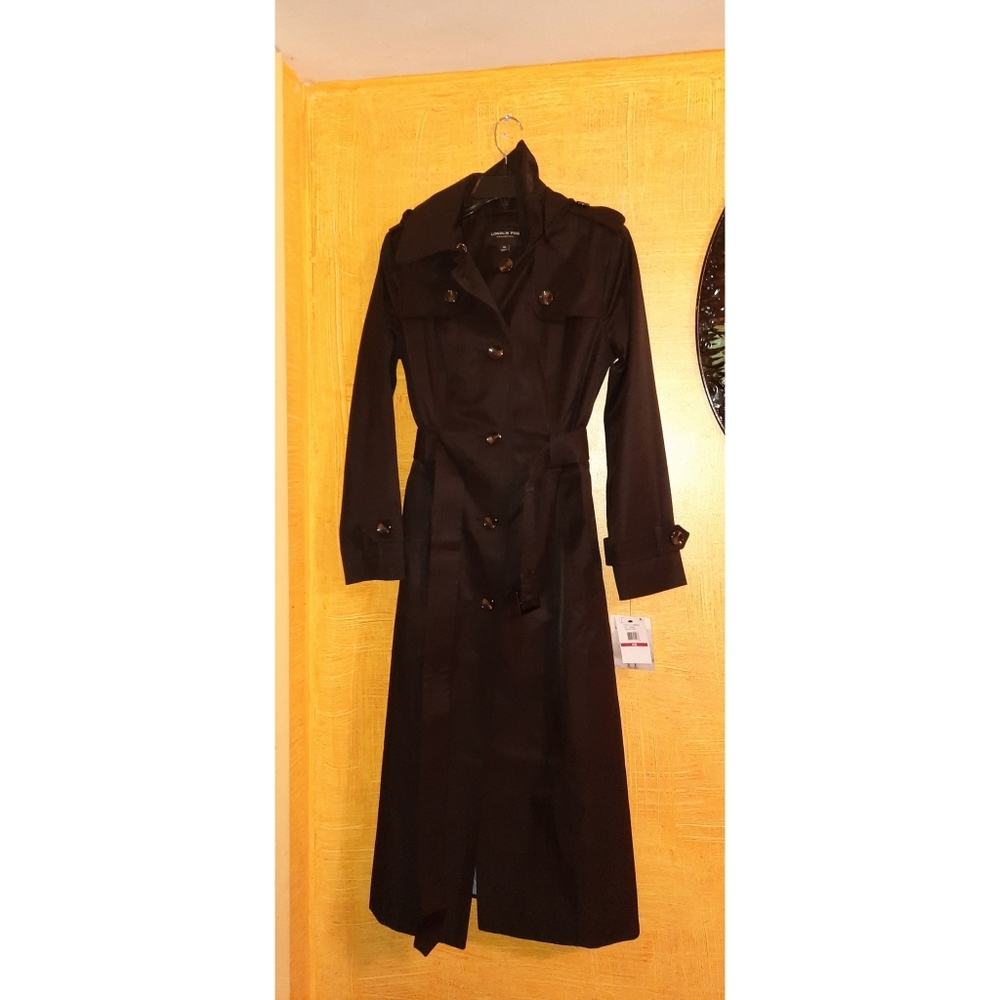 LONDON FOG HOODED TRENCH COAT - Picture 4 of 11